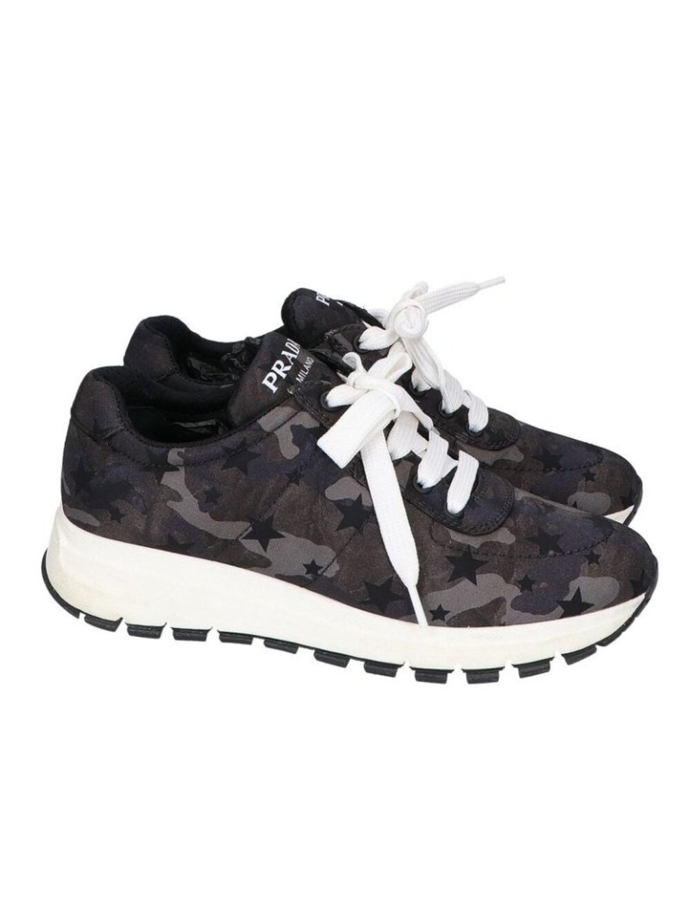Prada Camouflage Star Sneakers 37 - Picture 4 of 7